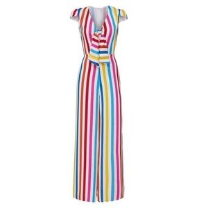 Color Me‎ Courtney Women White Sheree Jumpsuit 4